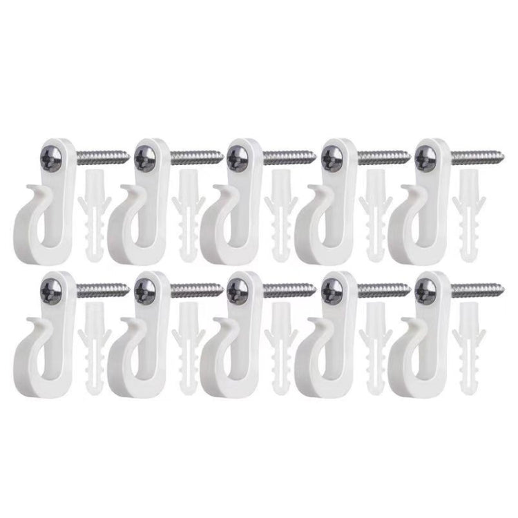 Weihnachtsbeleuchtungs-Aufhängehaken mit Phillips-Schraube für Draht und LED-Licht, 10 Stück/Box, 20 Stück/Box, 30 Stück/Box, 45 Stück/Box