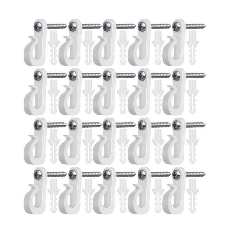 Weihnachtsbeleuchtungs-Aufhängehaken mit Phillips-Schraube für Draht und LED-Licht, 10 Stück/Box, 20 Stück/Box, 30 Stück/Box, 45 Stück/Box