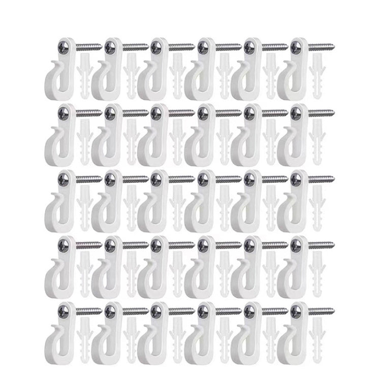 Weihnachtsbeleuchtungs-Aufhängehaken mit Phillips-Schraube für Draht und LED-Licht, 10 Stück/Box, 20 Stück/Box, 30 Stück/Box, 45 Stück/Box