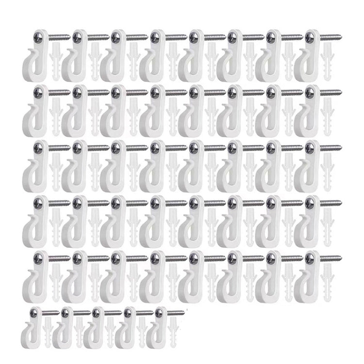 Weihnachtsbeleuchtungs-Aufhängehaken mit Phillips-Schraube für Draht und LED-Licht, 10 Stück/Box, 20 Stück/Box, 30 Stück/Box, 45 Stück/Box