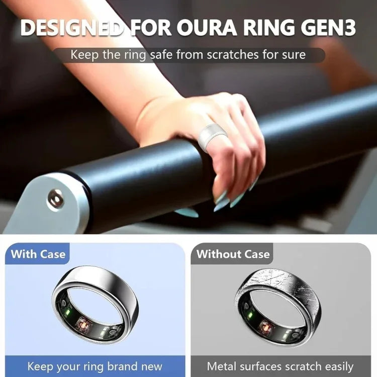 Für Samsung Galaxy Ring / Oura Ring Silikon Hülle Einfarbig Kratzfest, S