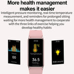 Harnsäure, Blutfette, nichtinvasive Blutzuckermessung, Herzfrequenzmessung, Sauerstoffmessung, Temperaturmessung, intelligentes Fitnessarmband