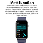 Smartwatch mit Ringfunktion, EKG, Temperaturanzeige, Herzfrequenzmessung, Blutdruckmessung, Bluetooth-Sprachausgabe, erhältlich in Schwarz (Silikon), Rot (Silikon), Blau (Silikon), Schwarz (Leder) und Braun (Leder).