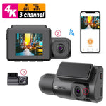 M700A 3-Kanal-Auto-Rekorder 4K UHD Front + 1080P Innen + 2K Hinten + GPS + WIFI Dash Cam, M700A