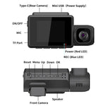 M700A 3-Kanal-Auto-Rekorder 4K UHD Front + 1080P Innen + 2K Hinten + GPS + WIFI Dash Cam, M700A