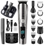 6-in-1 Herren Wasserdichter Elektrischer Haarschneider Set Nasentrimmer, Schnurrbarttrimmer, Körperrasierer, 8688, 8788, 8988