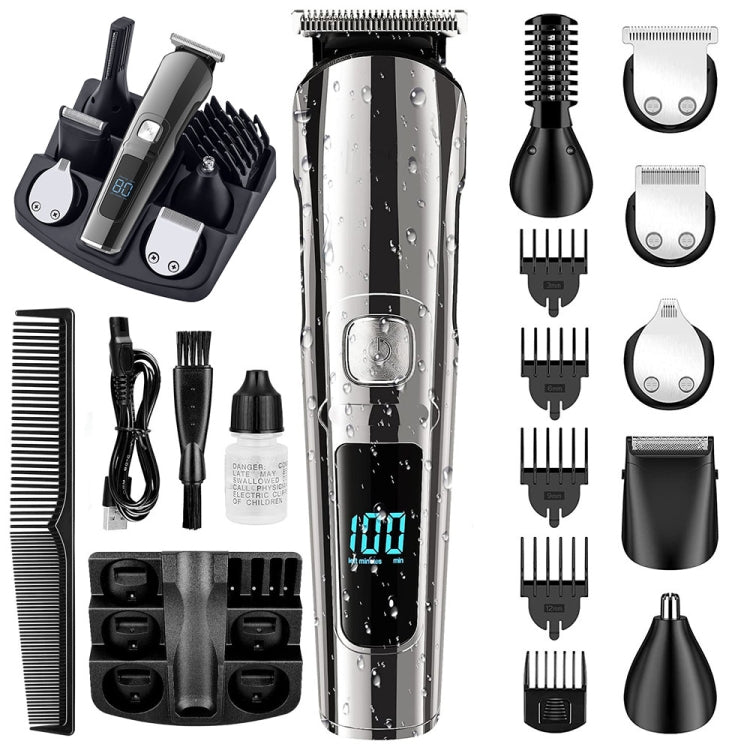 6-in-1 Herren Wasserdichter Elektrischer Haarschneider Set Nasentrimmer, Schnurrbarttrimmer, Körperrasierer, 8688, 8788, 8988