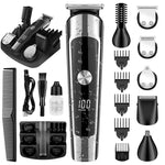 6-in-1 Herren Wasserdichter Elektrischer Haarschneider Set Nasentrimmer, Schnurrbarttrimmer, Körperrasierer, 8688, 8788, 8988