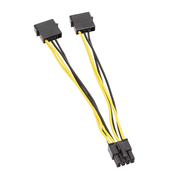 IDE Stromversorgung Dual großer 4-Pin zu EPS 8-Pin CPU-Stromversorgungskabel, 15cm, 20cm