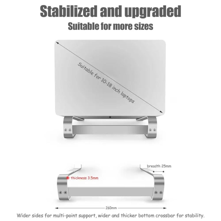 Aluminiumlegierung Desktop Laptopständer, für 10-18 Zoll