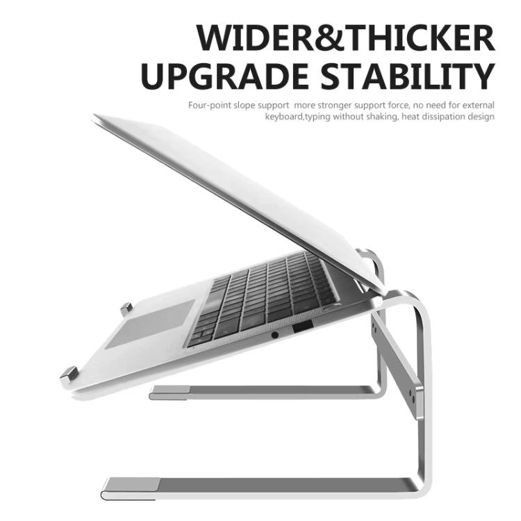 Desktop Aluminiumlegierung Erhöhter Wärmeableitungs-Laptopständer, für 13-17 Zoll