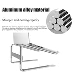 Desktop Aluminiumlegierung Erhöhter Wärmeableitungs-Laptopständer, für 13-17 Zoll