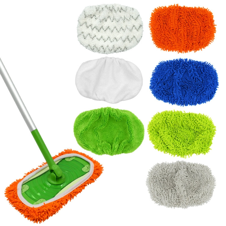 Für Swiffer Sweeper und andere 10-Zoll-Flachmopp-Ersatzpads, 2 Stück Frottee, Korallenfleece Grau, Korallenfleece Grün, Streifen Grau, Chenille Grün, Chenille Orange, Chenille Grau