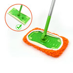 Für Swiffer Sweeper und andere 10-Zoll-Flachmopp-Ersatzpads, 2 Stück Frottee, Korallenfleece Grau, Korallenfleece Grün, Streifen Grau, Chenille Grün, Chenille Orange, Chenille Grau