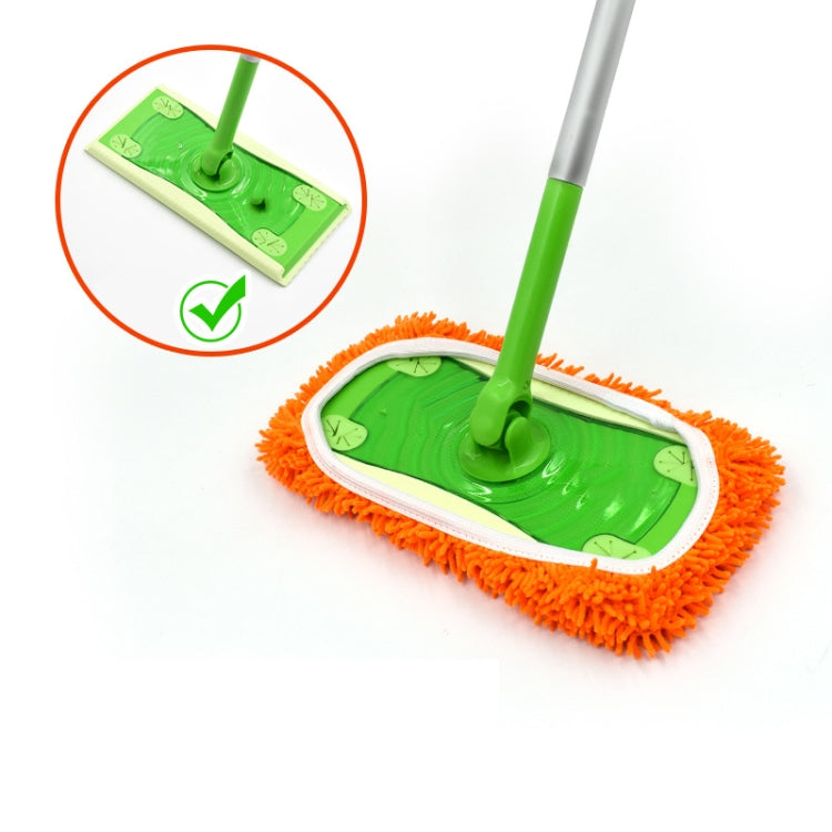 Für Swiffer Sweeper und andere 10-Zoll-Flachmopp-Ersatzpads, 2 Stück Frottee, Korallenfleece Grau, Korallenfleece Grün, Streifen Grau, Chenille Grün, Chenille Orange, Chenille Grau