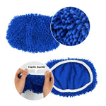 Für Swiffer Sweeper und andere 10-Zoll-Flachmopp-Ersatzpads, 2 Stück Frottee, Korallenfleece Grau, Korallenfleece Grün, Streifen Grau, Chenille Grün, Chenille Orange, Chenille Grau