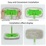 Für Swiffer Sweeper und andere 10-Zoll-Flachmopp-Ersatzpads, 2 Stück Frottee, Korallenfleece Grau, Korallenfleece Grün, Streifen Grau, Chenille Grün, Chenille Orange, Chenille Grau