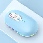 Wiederaufladbare beleuchtete lautlose kabellose Maus, 2,4G Rosa, 2,4G Blau, 2,4G Grün, 2,4G+Bluetooth Rosa, 2,4G+Bluetooth Blau, 2,4G+Bluetooth Grün