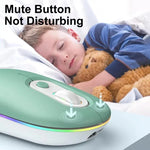 Wiederaufladbare beleuchtete lautlose kabellose Maus, 2,4G Rosa, 2,4G Blau, 2,4G Grün, 2,4G+Bluetooth Rosa, 2,4G+Bluetooth Blau, 2,4G+Bluetooth Grün
