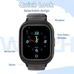 4G-Kinder-Smartwatch mit Ortungssystem, IP67 wasserdicht / Video- / Sprachanrufe