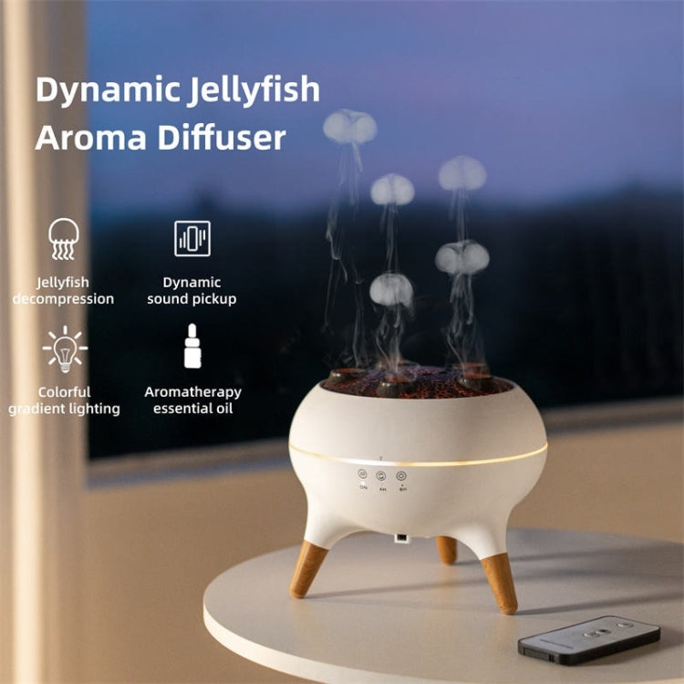Dynamic Multi-Spray Aromatherapy Diffuser With Colorful Lights Remote Control Humidifier, EU Plug, US Plug, UK Plug
