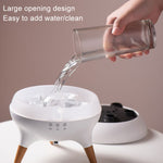 Dynamic Multi-Spray Aromatherapy Diffuser With Colorful Lights Remote Control Humidifier, EU Plug, US Plug, UK Plug