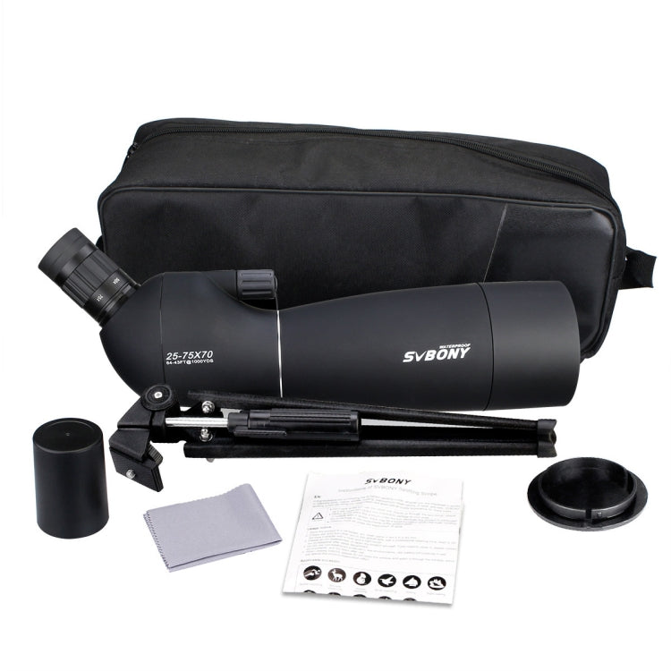 SVBONY SV28 25-75x70 IP65 Wasserdichtes Vogelbeobachtungsfernrohr, 21mm Okular