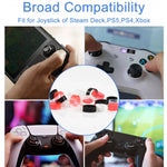 12 Paar Silikon-Joystick-Schutzhüllen für Steam Deck / PS4 / PS5 / Switch / Xbox, 12 Paar in verschiedenen Farben