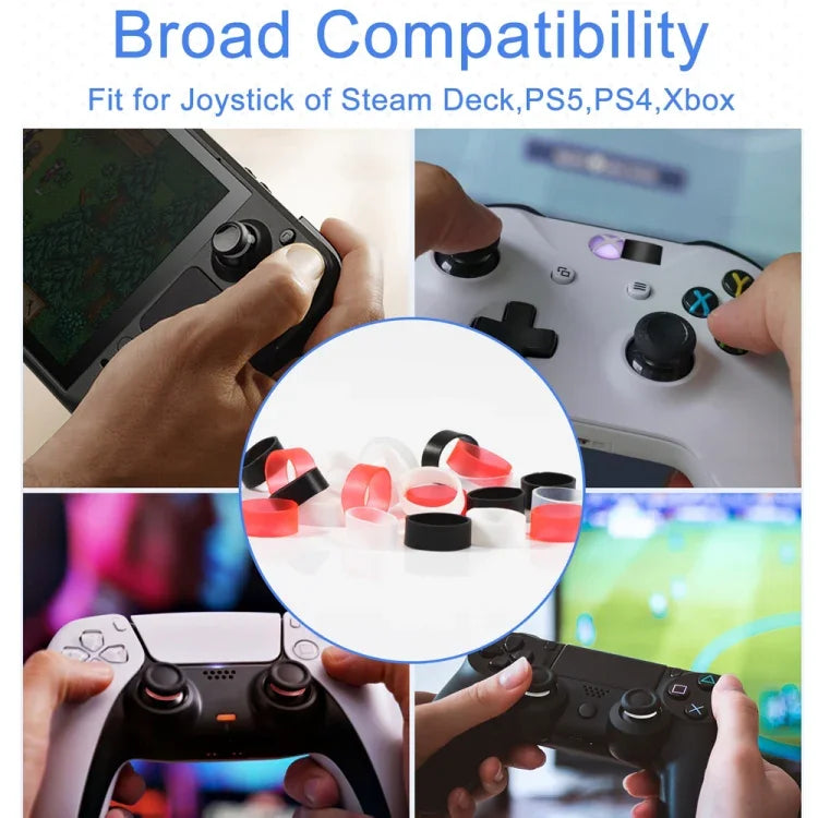 12 Paar Silikon-Joystick-Schutzhüllen für Steam Deck / PS4 / PS5 / Switch / Xbox, 12 Paar in verschiedenen Farben