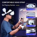 DEVASO für PlayStation VR 2 Elite-Kopfbügel, rutschfest, bequem, gewichtsreduzierend, für PlayStation VR 2 ABS
