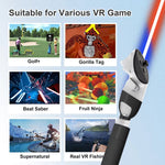 DEVASO Für Meta Quest 3S / 3 Game Lightsaber Golf Game Verlängerungsstange Baseballschläger-Griff Zubehör