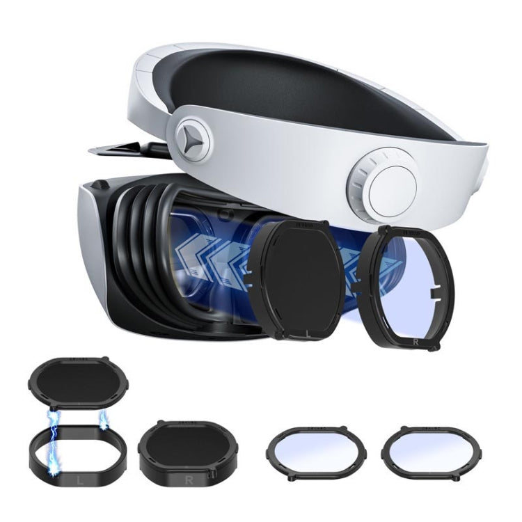 DEVASO für PlayStation VR 2 6-in-1 Magnetische Brillenschutzabdeckung, 6-in-1