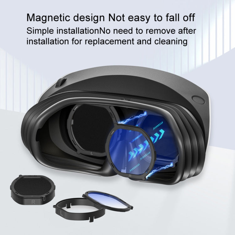DEVASO für PlayStation VR 2 6-in-1 Magnetische Brillenschutzabdeckung, 6-in-1