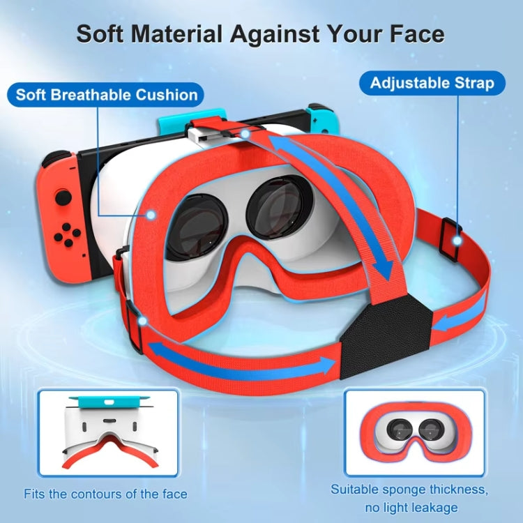 DEVASO Kompatibel mit Switch / Switch OLED Spielekonsole VR-Brille, 1127225
