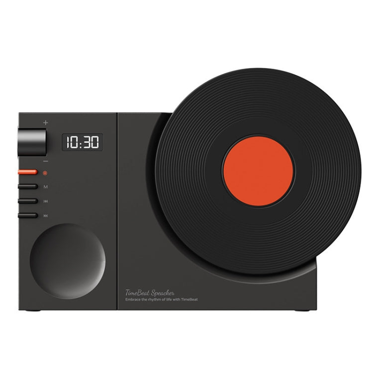 Retro-Uhr Bluetooth-Lautsprecher Rotierender Film Kabelloser Subwoofer HiFi-Sound-Audio
