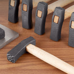 Handgefertigter DIY Quadratischer Hammer Gold- und Silber-Schmuckstrukturhammer, Nr.1 bis Nr.15