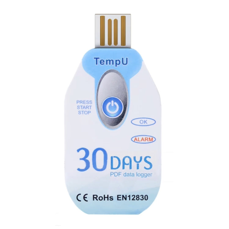 TempU Einweg-Temperaturrekorder für Kühlketten-Transportfahrzeuge, 30 Tage, 60 Tage, 90 Tage