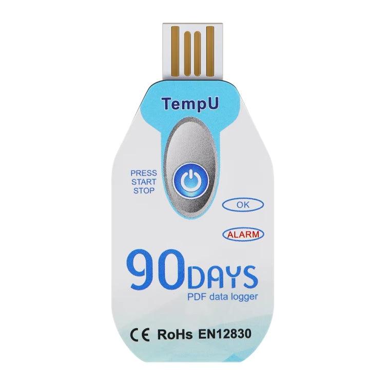 TempU Einweg-Temperaturrekorder für Kühlketten-Transportfahrzeuge, 30 Tage, 60 Tage, 90 Tage