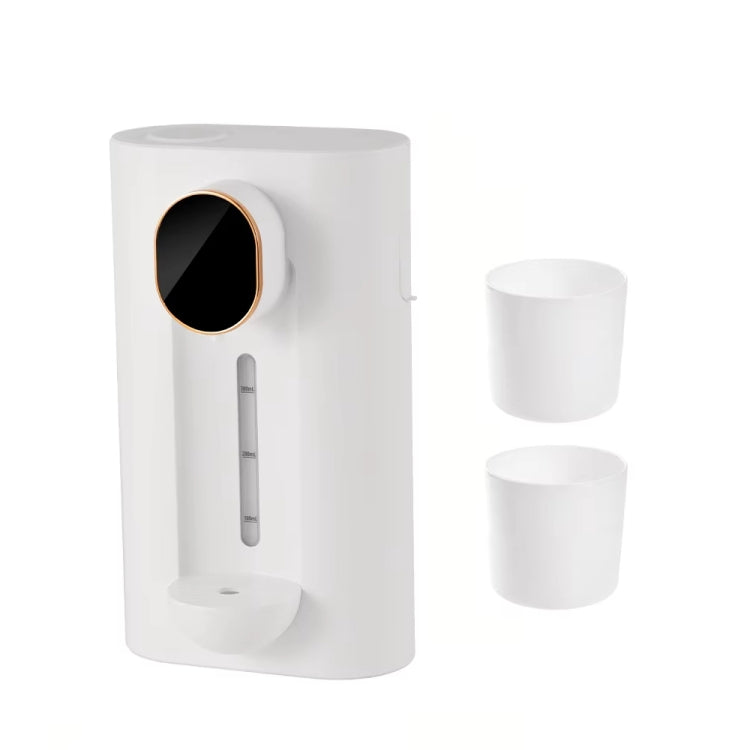 540ml Automatischer Mundspülspender 3 Stufen Dosierung mit 2 Magnetbechern, S7 Weiß, S7 Schwarz