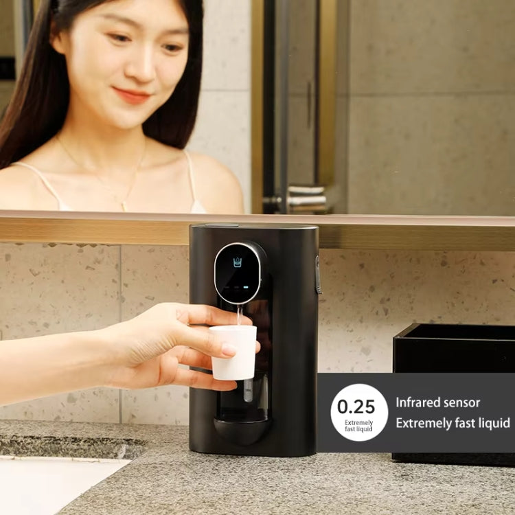 540ml Automatischer Mundspülspender 3 Stufen Dosierung mit 2 Magnetbechern, S7 Weiß, S7 Schwarz