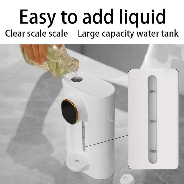 540ml Automatischer Mundspülspender 3 Stufen Dosierung mit 2 Magnetbechern, S7 Weiß, S7 Schwarz