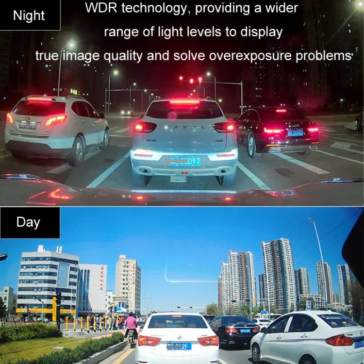 Auto HD WIFI Vernetzte Dreifach-Kamera-Fahrzeugrekorder, Mit GPS, WIFI-Verbindung, Mit rechtem Toter-Winkel-System