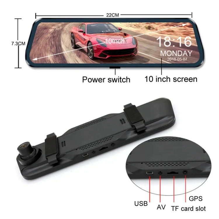 Auto HD WIFI Vernetzte Dreifach-Kamera-Fahrzeugrekorder, Mit GPS, WIFI-Verbindung, Mit rechtem Toter-Winkel-System