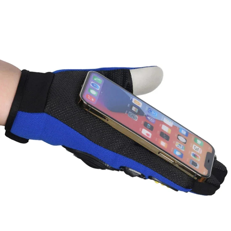 Motorradhandschuhe Herren Reiten Rennen rutschfest Hartschale Outdoor Vollfinger Touchscreen-Handschuhe, Durchschnittlich