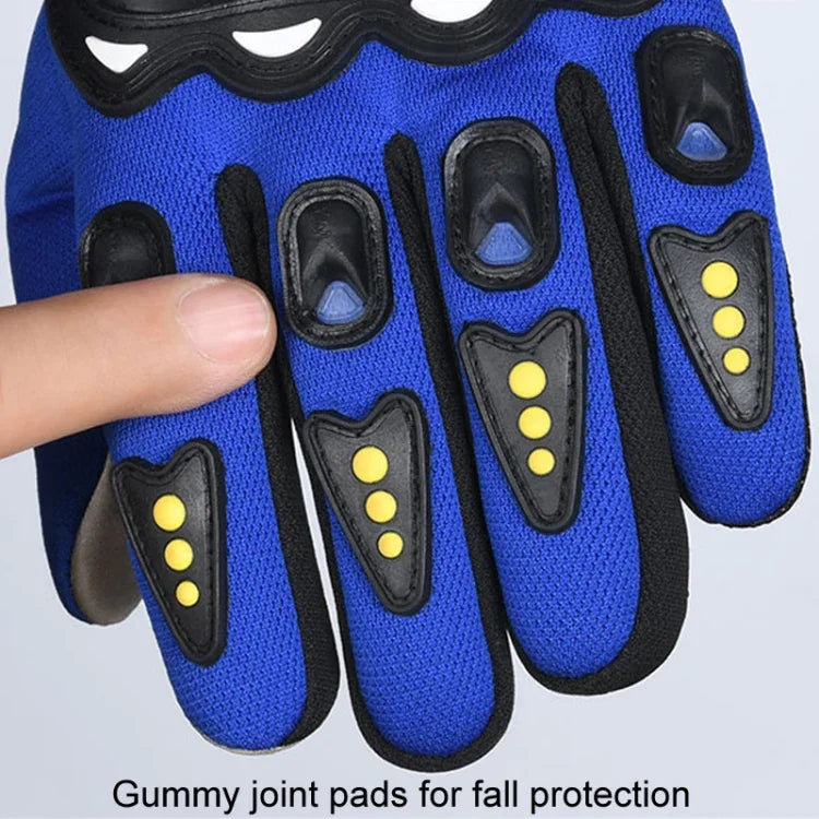 Motorradhandschuhe Herren Reiten Rennen rutschfest Hartschale Outdoor Vollfinger Touchscreen-Handschuhe, Durchschnittlich