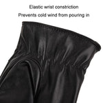 Herbst Winter Herren Lederhandschuhe PU Samt Warm Reiten Fahren Touchscreen Handschuhe, Durchschnittlich