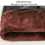Herbst Winter Herren Lederhandschuhe PU Samt Warm Reiten Fahren Touchscreen Handschuhe, Durchschnittlich