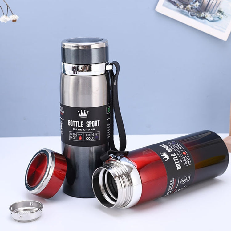 316 Stainless Steel Insulated Mug Large Capacity Vacuum Thermos Outdoor Portable Car Insulated Water Bottle, 800ml, 1000ml