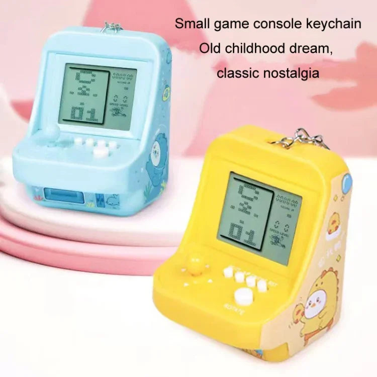 Tragbarer Arcade-Spielautomat-Schlüsselanhänger für Kinder, Mini-Bausteinspielzeug, Geschenk