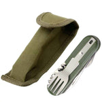 SY-FT008 7-in-1 Multifunktionales Outdoor Camping Tragbares Klapp-Besteck-Set